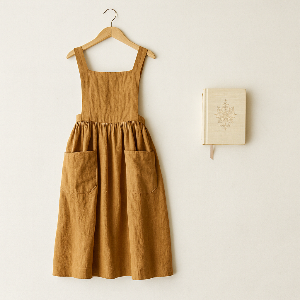 Linen Apron Dress, 1813