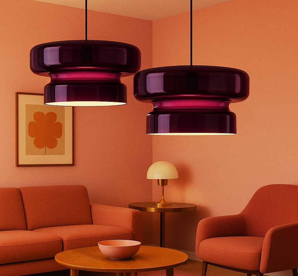 Purple Glow Pendant, 1969