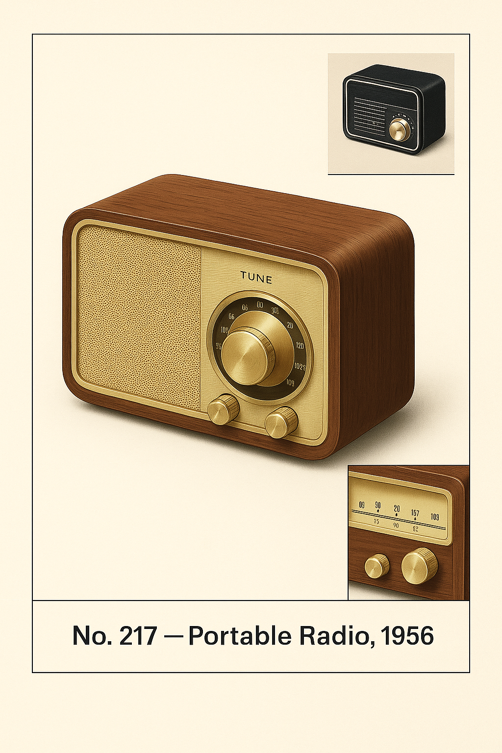 Nostalgic Bluetooth Speaker Bluetooth Sound Retro Classic Speaker Retro Radio Wireless Bluetooth 5.0 Wooden Portable Subwoofer