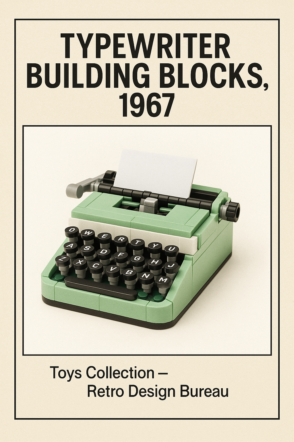 Typewriter Building Blocks, 1967