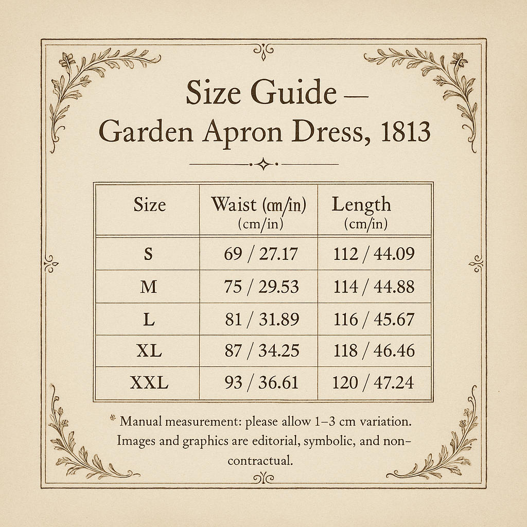 Linen Apron Dress, 1813