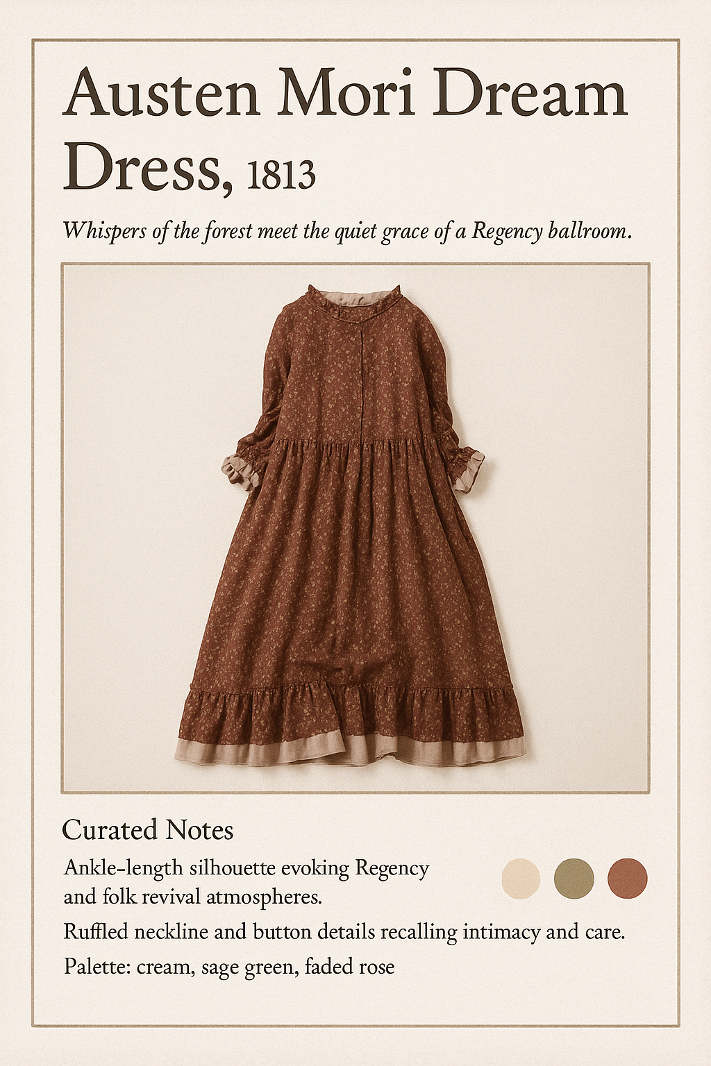 Austen Mori Dream Dress, 1813