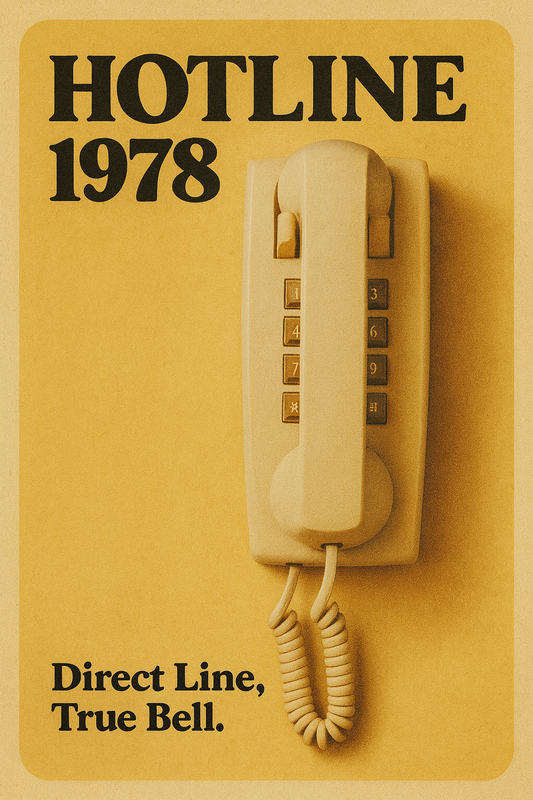 Corded Wall Phone, Analog Trimline Phone with Cord, Retro Wall Mounted Telephones Old Fashion Antique Home Phone Hotel Phone